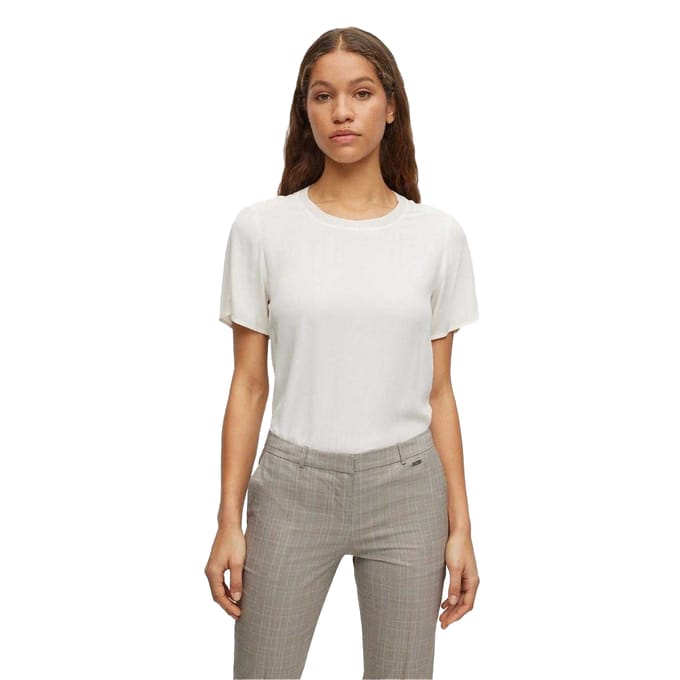 Boss Dames Ilyeana T-Shirt (Wit)
