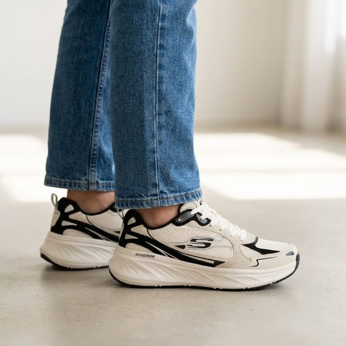 Lage Sneakers Skechers 150493 Edgeride Cool Fusion Natural