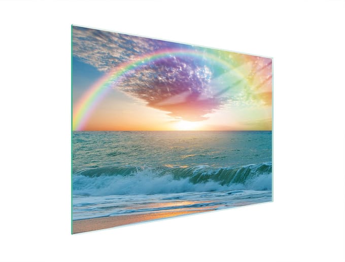 TMK ArtDeko - Snijplank van gehard glas - 30x22 cm - Antislip - UV-afdruk