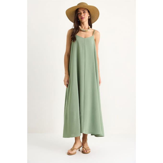 Maxi V-hals Jurk