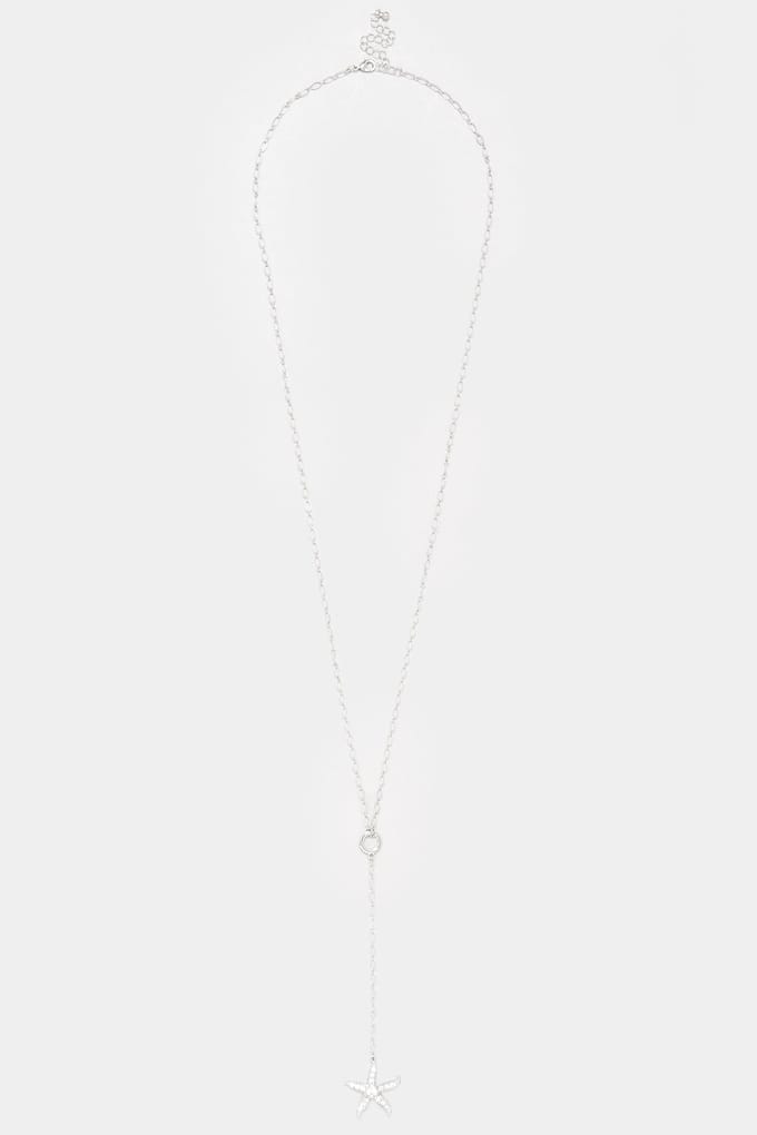 Yours Zilverkleurige Lange Ketting Met Zeesterhangersize One Size