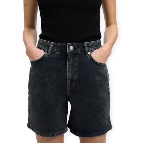 Korte Broek Selected W Krista Shorts - Black Denim