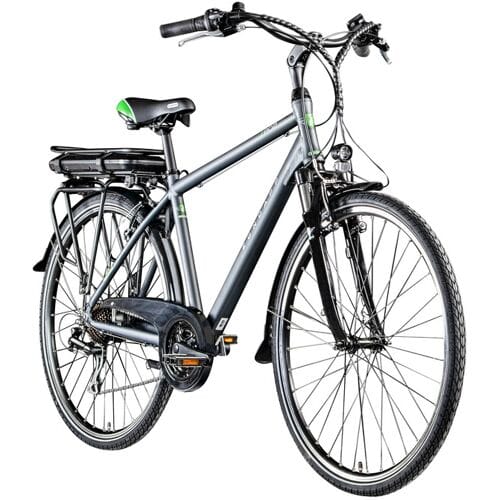 ZÜNDAPP Elektrische fiets Z802 700c 28" (Heren, Grijs/groen)