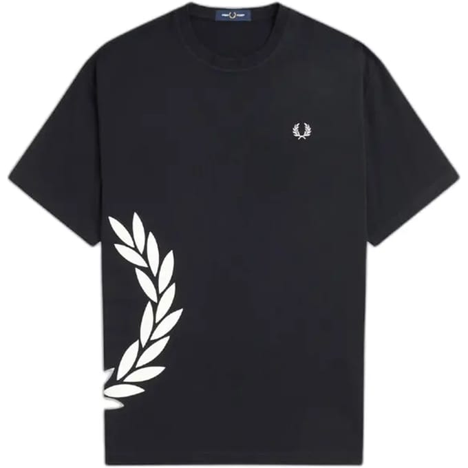 T-shirt met textuur kroon Fred Perry Laurel