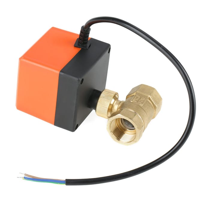 DC12V G3 4  DN20 2-weg messing gemotoriseerde actuator kogelkraan voor airconditioner