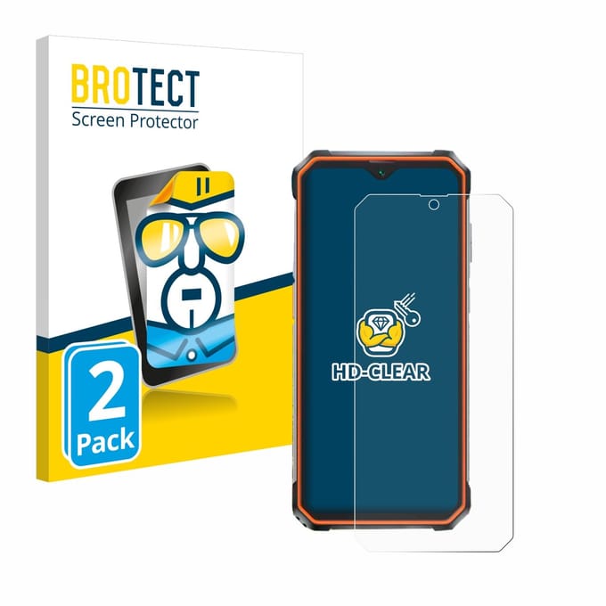 BROTECT - Screenprotector voor Blackview BV9200 - Folie Beschermfolie transparant 2 Stuks