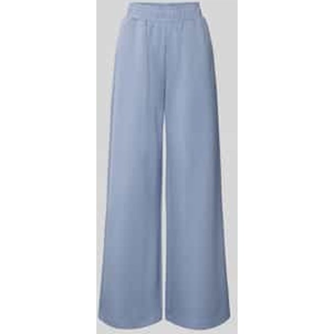 Wide leg stoffen broek met steekzakken, model 'Asaka'