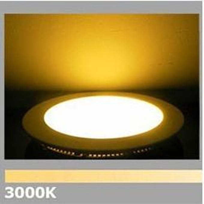 LED Paneel / Downlight Set BSE Rond Inbouw 6W 3000K Warm Wit 120mm Dimbaar Spatwaterdicht