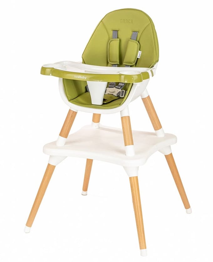 New Baby Grace 3-in-1 kinderstoel groen - Eetstoel