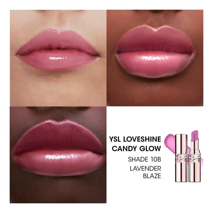 Yves Saint Laurent Lip Balm Yves Saint Laurent - YSL Loveshine Candy Glow - Glanzende Getinte Balsem 10B Lavender Blaze