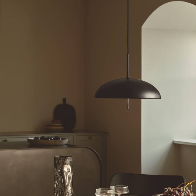 DFTP by Nordlux Hanglamp Versale, zwart, Ø 35 cm, metaal, 2 x E27