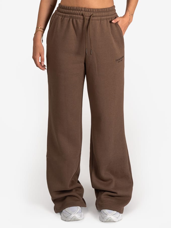 XXL Sportswear Athleisure Wide Leg Joggers - Mocca Bruin S