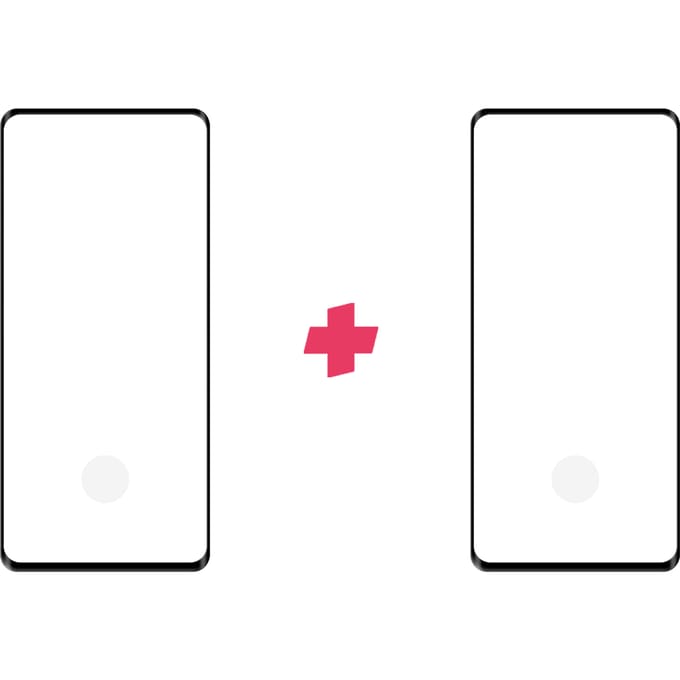 DuoPack: OnePlus 8 screenprotector gehard glas Edge to Edge
