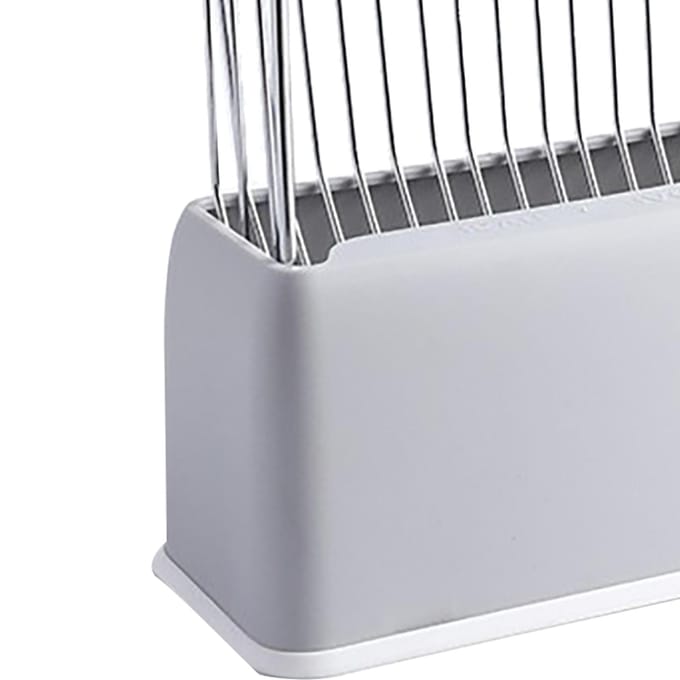 Kattenbakschep Kitty Metalen Schep met Diepe Schep Lange Steel Basis Poep Zeven Kitten Poepschep grijs