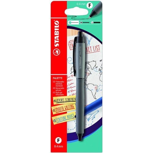 Stabilo rollerball palette zwart