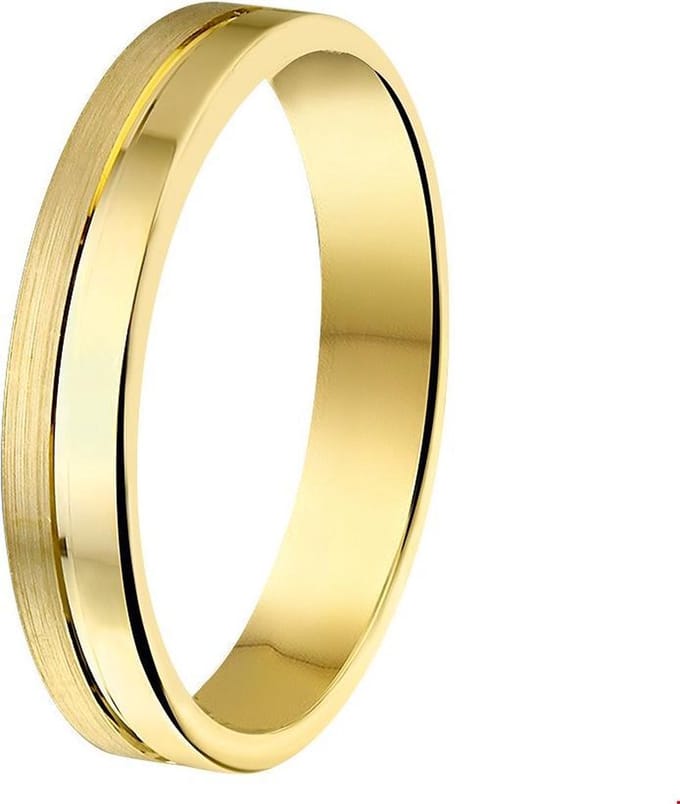 14K Geelgoud Ring A407 - 4 Mm Zonder Steen 4008783