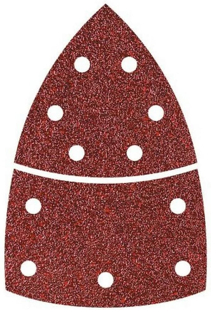 Wolfcraft 1811000 Multi-schuurpapier Met klittenband, Geperforeerd Korrelgrootte (num) 40 Hoekmaat 95 mm 10 stuk(s)