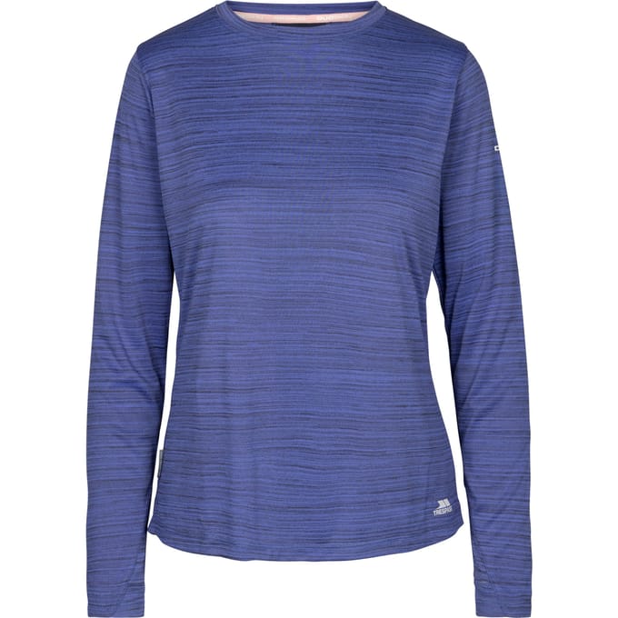 Trespass Dames/Dames Nettil Active Top met lange mouwen (Baja Blauw Marl)