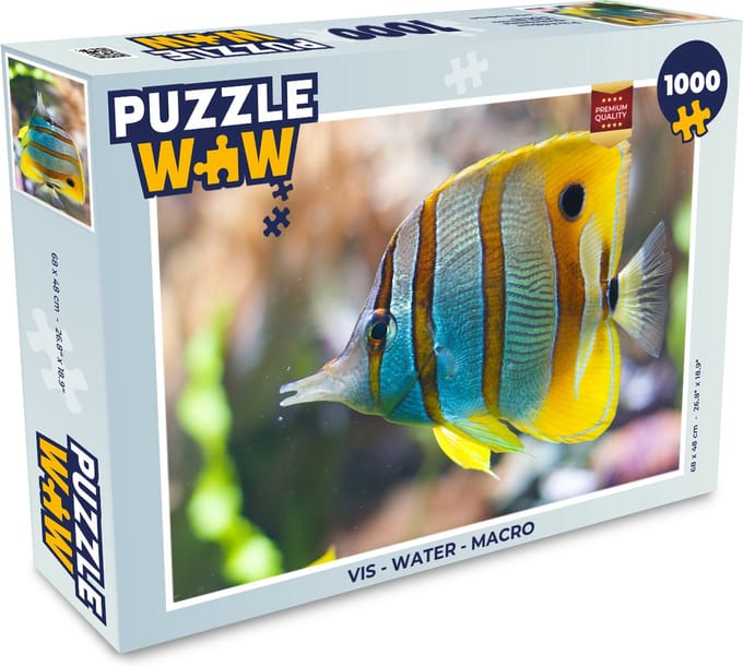 Puzzel Vis - Water - Macro - Legpuzzel - Puzzel 1000 stukjes volwassenen