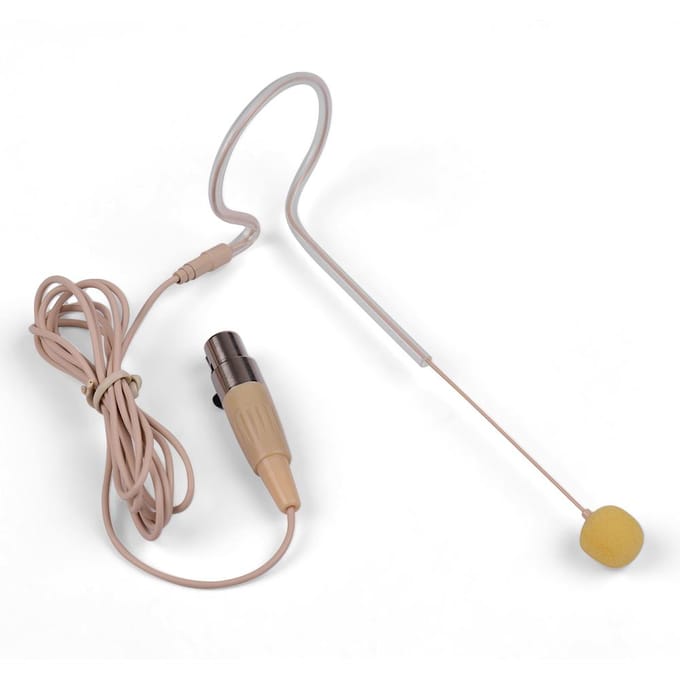 Lichtgewicht enkelvoudige oorhaak condensatormicrofoon microfoon 4-pins XLR voor draadloze bodypack-zender 3.5mm Plug