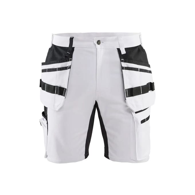 Blaklader Schildersshort met stretch X1900 1911-1000 - Wit/zwart - D100