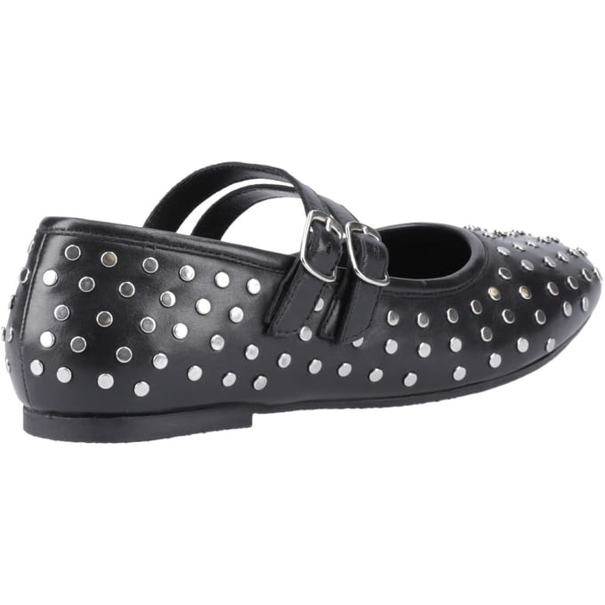 Hush Puppies Nixie Dames Schoenen Van Zwart Leer