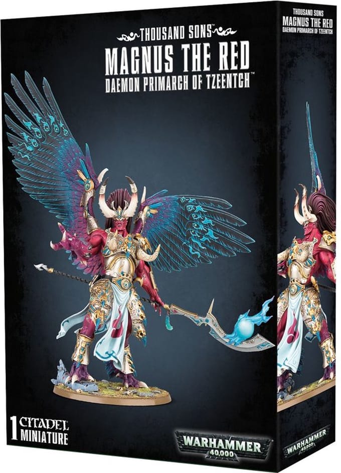 Beeldje Games Workshop Warhammer 40k - Thousand Sons Magnus the Red