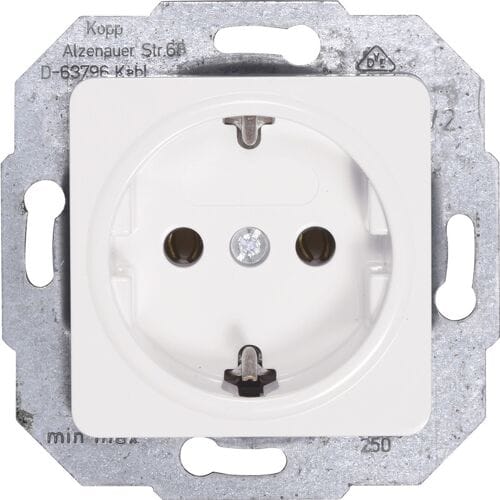 Kopp Wandcontactdoos RA inbouw Cadiz Glanzend wit