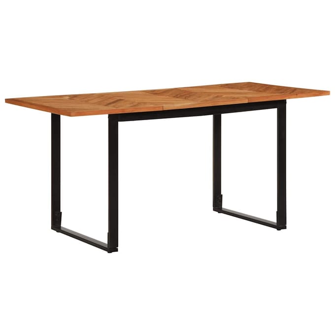 vidaXL - Eettafel - 160x80x75 - cm - massief - acaciahout