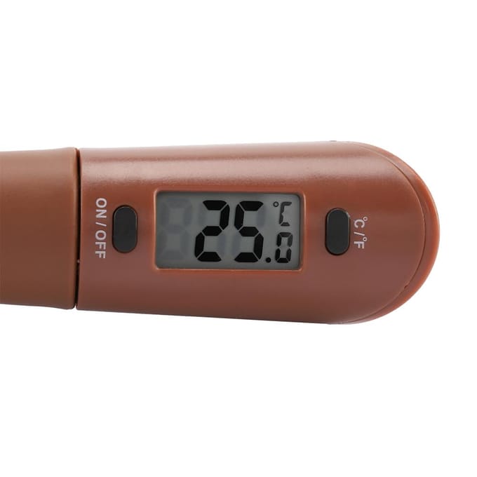 Veilige Duurzame Siliconen Voedsel Koffie Schraper Elektrische Thermometer Roerder brown