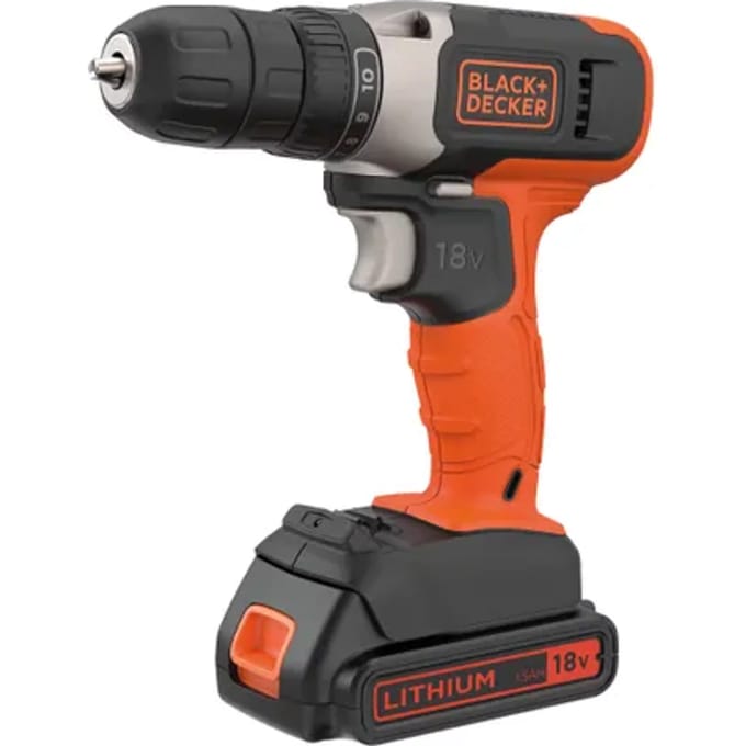 Black+decker Accuboormachine Bcd001c2-qw - 18v - (2x 1,5ah)