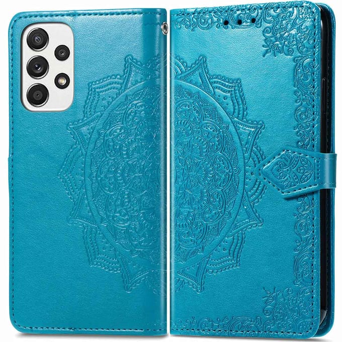 imoshion Hoesje - Geschikt voor Samsung Galaxy A53 - Mandala Bookcase - Turquoise