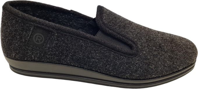Rohde 2603 90 Heren Pantoffels Dichte Pantoffels - Zwart - 47