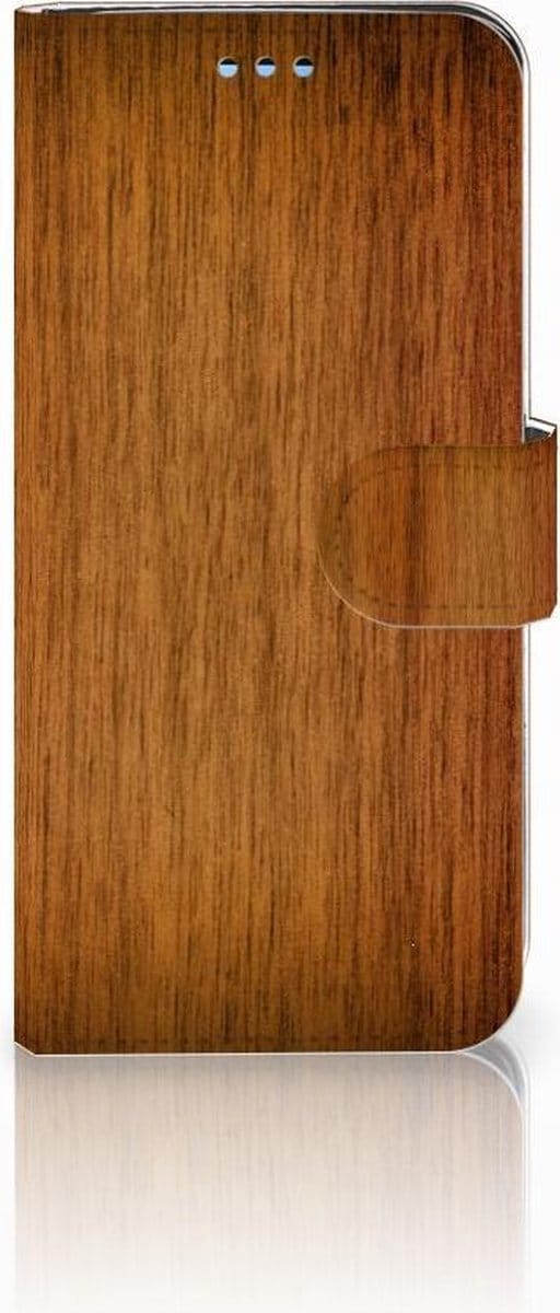 Samsung Galaxy S9 Book Style Case Donker Hout