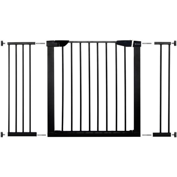 Springos Traphekje | Traphek | Veiligheidshekje | Metaal | Zwart | 118 - 124 cm