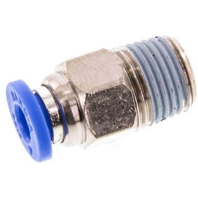 4mm x R1/8'' Messing/PA 66 Insteekfitting buitendraad NBR [5 Stuks]