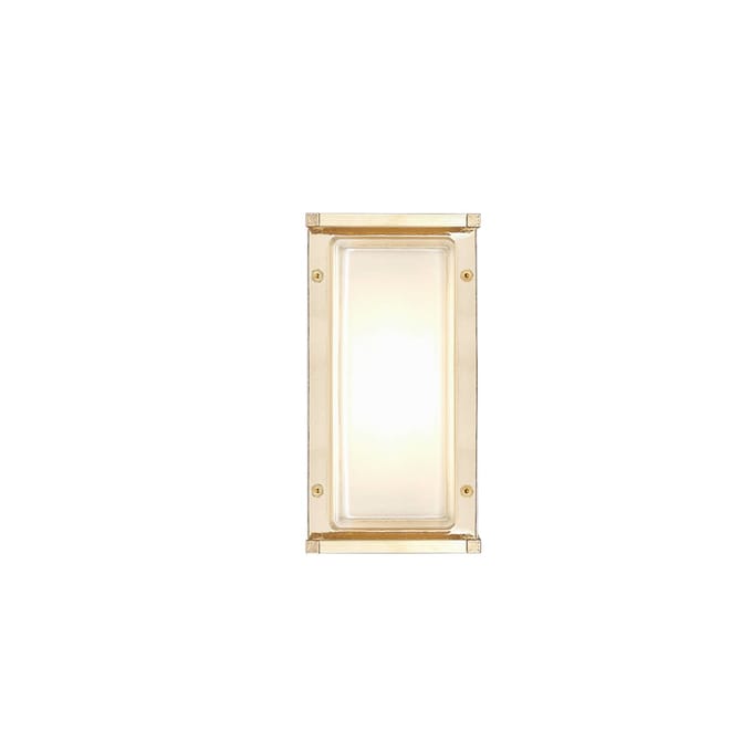 Moretti Luce Buitenwandlamp Ice Cubic 3412, messing natuur