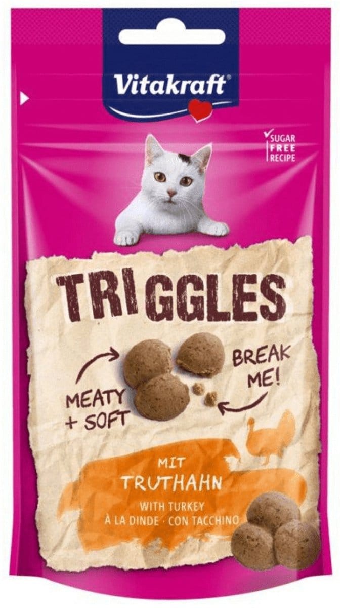 Vitakraft Kattensnack Triggles Kalkoen
