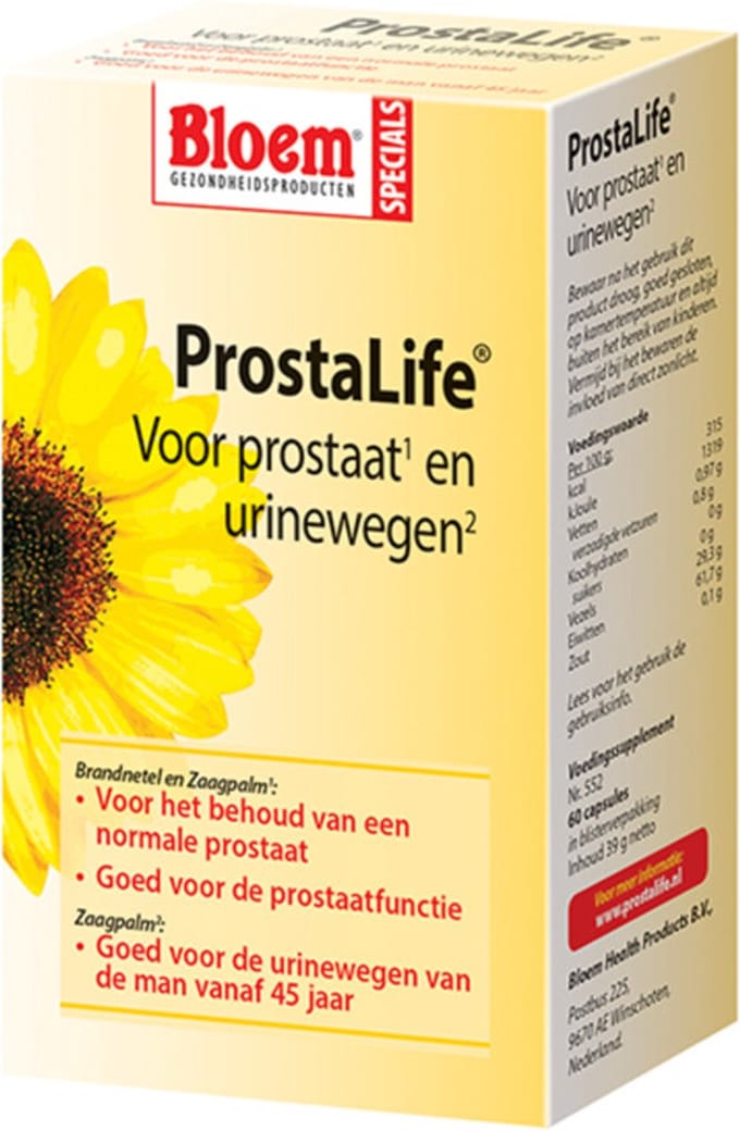 Bloem prostalife - 60 Capsules - Voedingssupplement