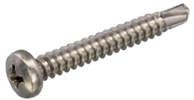 Zelfborende Plaatschroeven - Phillips 2 Bolkop - 4,2 x 32mm - Voldraad - RVS (200 stuks)