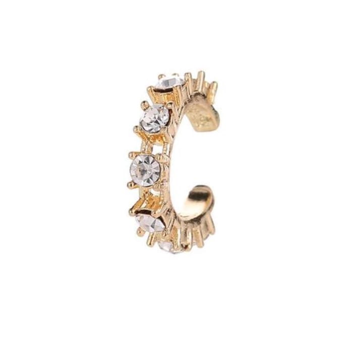 Ear cuff met stekeltjes | goud gekleurd