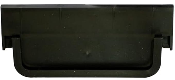 Afwateringsgoot eindstukken set van 2 - kunststof - 60 mm hoogte