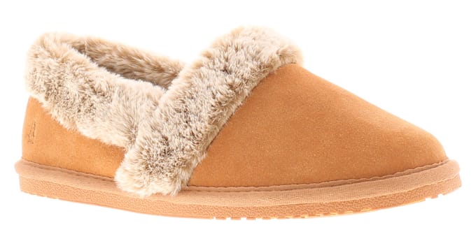 Hush Puppies Ariel Suède Dames Pantoffels In Tan