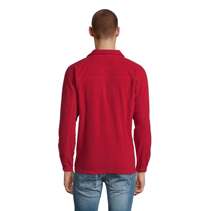 SOLS Volwassen uniseks Ness Half Zip Fleece Top (Rood)