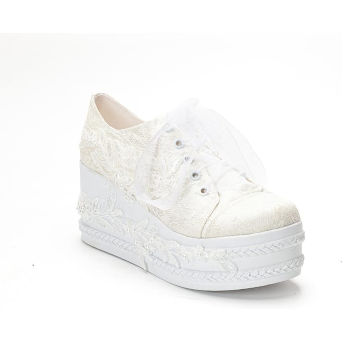 Valencia Veter Platform Bruidsneaker
