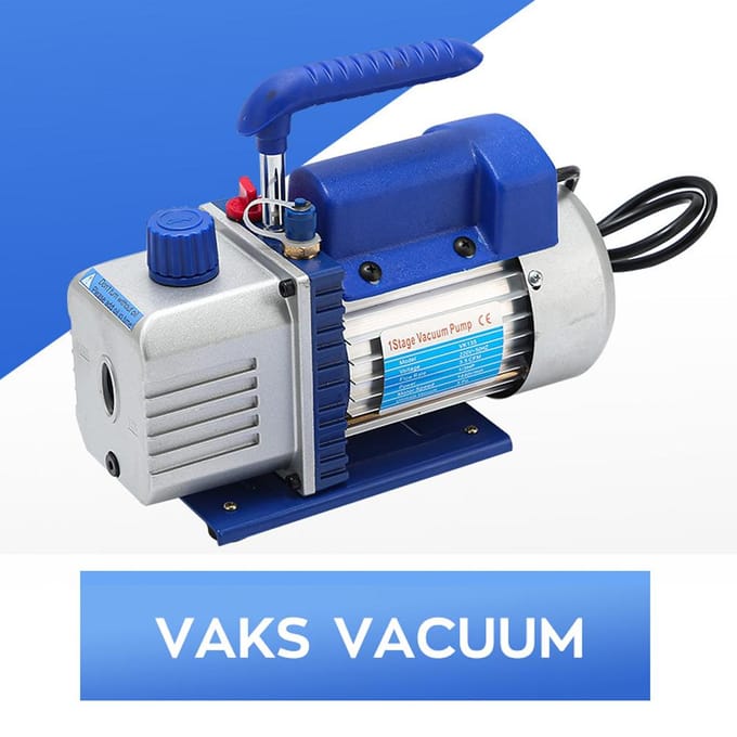 Handbediende geïntegreerde vacuümpomp met roterend stuk airconditioning Onderhoudskoelmiddel 2.5CFM 220V 50HZ veelkleurig