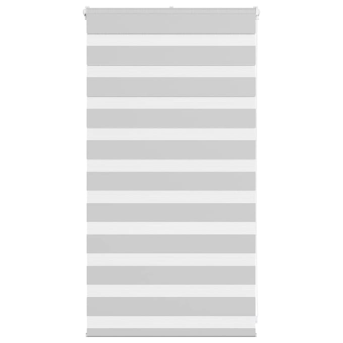 vidaXL - Zebra - rolgordijn - 90x100 - cm - stofbreedte - 85,9 - cm - lichtgrijs