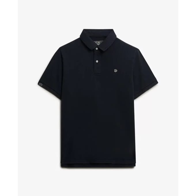 Superdry Vintage Destroy Poloshirt Blauw Grootte: M