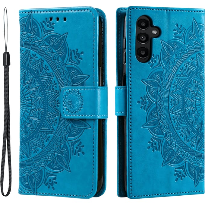 Comfycase Samsung Galaxy A56 Mandala Bookcase Blauw