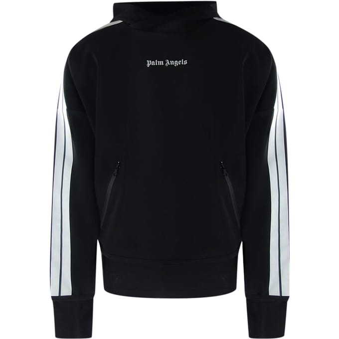 Palm Angels zwarte prestatie-hoodie